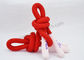 Ελαστικό Drawstring σιλικόνης σκοινί βαμβακιού σκοινιού τελών L125cm για τις τσάντες Drawstring