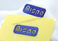SGS αυξημένο OEKO 2$ο θερμότητας μπλε χρώμα λογότυπων μεταφοράς λαστιχένιο