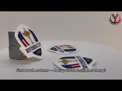 Εκτύπωση Προσαρμοσμένων Λογοτύπων Σιλικόνης Υφαντών Ετικετών Υφάσματος για Ενδύματα