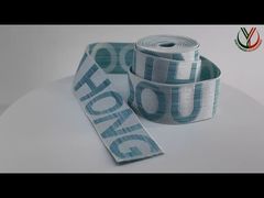 Δείτε γιατί να επιλέξετε Επίπεδο ελαστικό κορδόνι με λογότυπο ζακάρ διπλής όψης για προσαρμοσμένα ρούχα