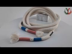 Μια πιο προσεκτική ματιά: Ρούχα 140cm επίπεδο σχοινί από πολυεστέρα τυπωμένο με μαύρο ματ λογότυπο σιλικόνης