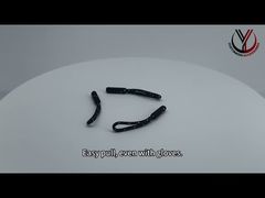 Μια πιο προσεκτική ματιά: 3D ανάγλυφο λογότυπο TPU πλαστικό φερμουάρ OEKO λαστιχένιο φερμουάρ