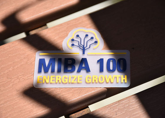 Διαφανές 0.8mm παχύ TPU τύπωσε τη συνήθεια λογότυπων σιλικόνης ετικετών