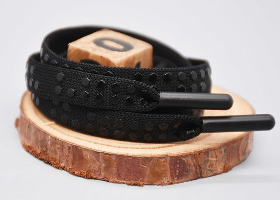 Επίπεδα συνήθειας πολυεστέρα σημεία σιλικόνης Drawstring τυπωμένα σκοινί για τα ενδύματα