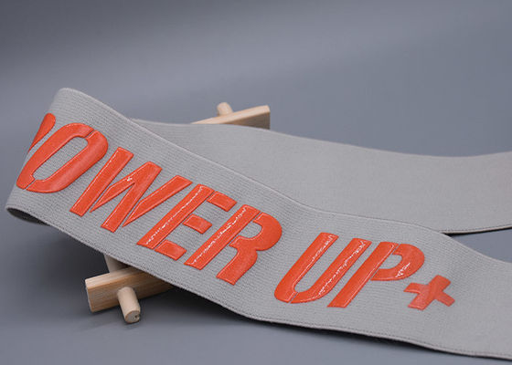 Το λαμπρό λογότυπο 47mm σιλικόνης ευρέως μη γλιστρά την ελαστική ζώνη για τα ενδύματα