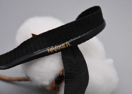 Ο πολυεστέρας προσάρμοσε την ελαστική ζώνη μη ολίσθησης 1.5cm με το τυπωμένο λογότυπο σιλικόνης