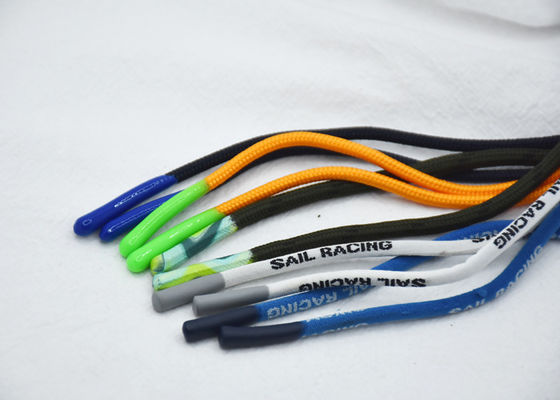 SGS 3mm 4mm 5mm σκοινί Drawstring πολυεστέρα με τις άκρες τελών σφαιρών σιλικόνης