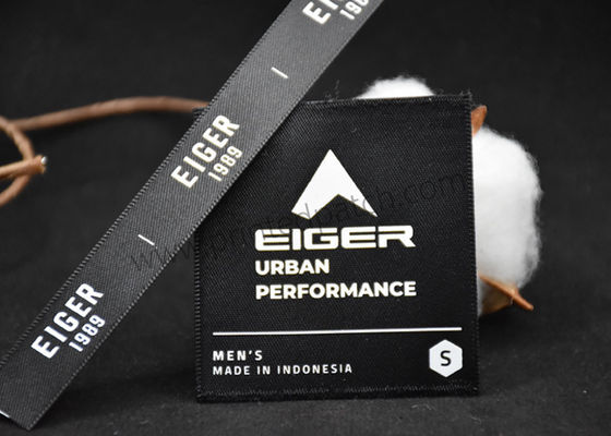 Workwear 0.3mm τυπωμένα οθόνη μπαλώματα ετικεττών σιλικόνης στην ταινία κορδελλών