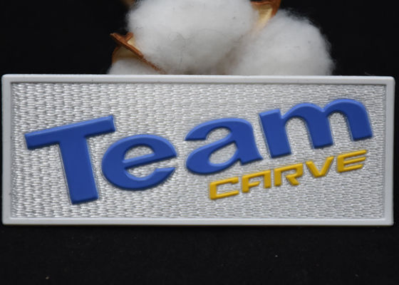 Τρισδιάστατα μπαλώματα μεταφοράς θερμότητας σιλικόνης μπαλωμάτων ιματισμού συνήθειας υφάσματος Tatami