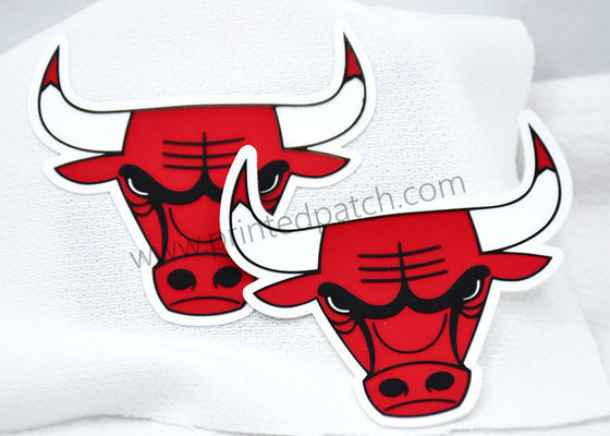 Ρεαλιστικό TPU θερμότητας μεταφοράς επικεφαλής σχέδιο του Bull ετικετών ζωικό 2$ο τρισδιάστατο